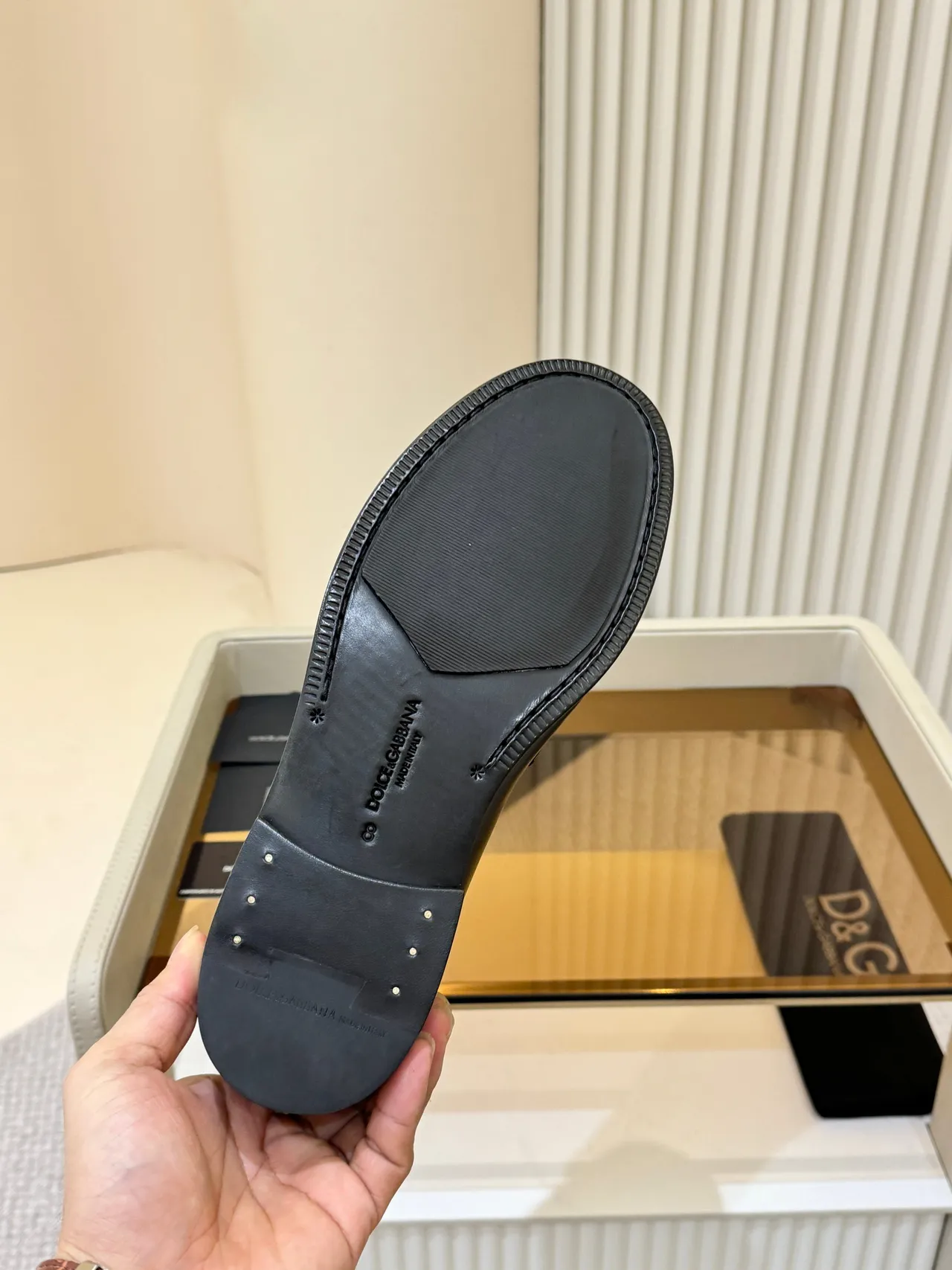 Dolce & Gabbana Portofino loafer en cuir noir 2