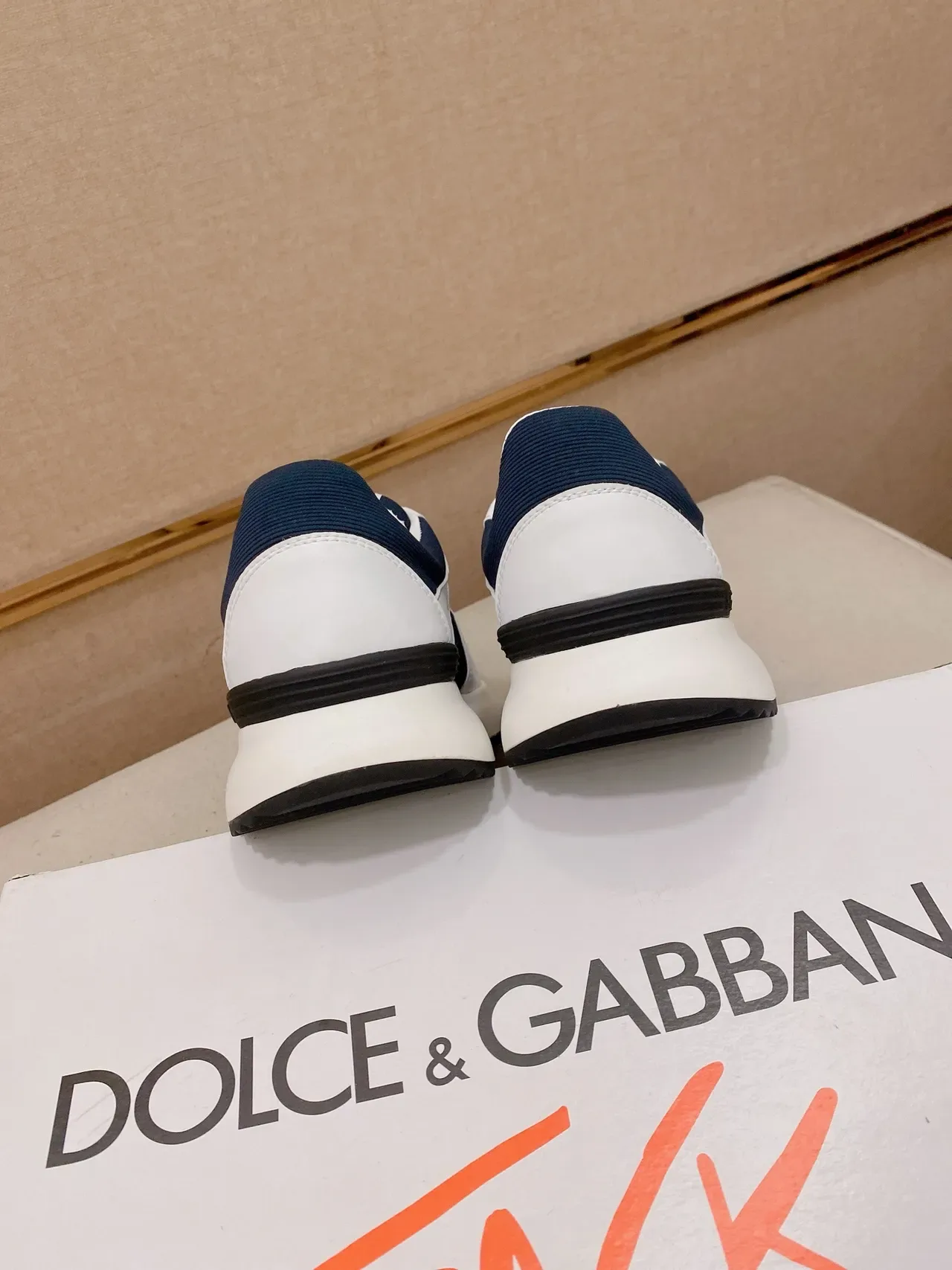 Dolce & Gabbana Tênis Lifestyle Branco Marinho Sola Plataforma Color Blocked Superior 3