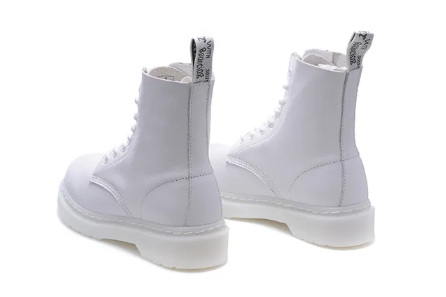 Dr. Martens 1460 White Smooth Leather Martin Boot 5