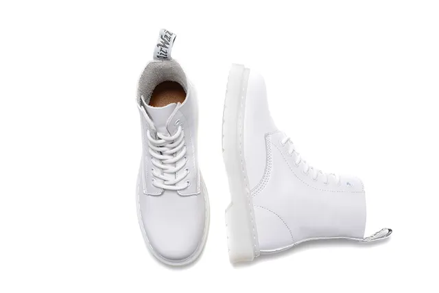 Dr. Martens 1460 White Smooth Leather Martin Boot 6