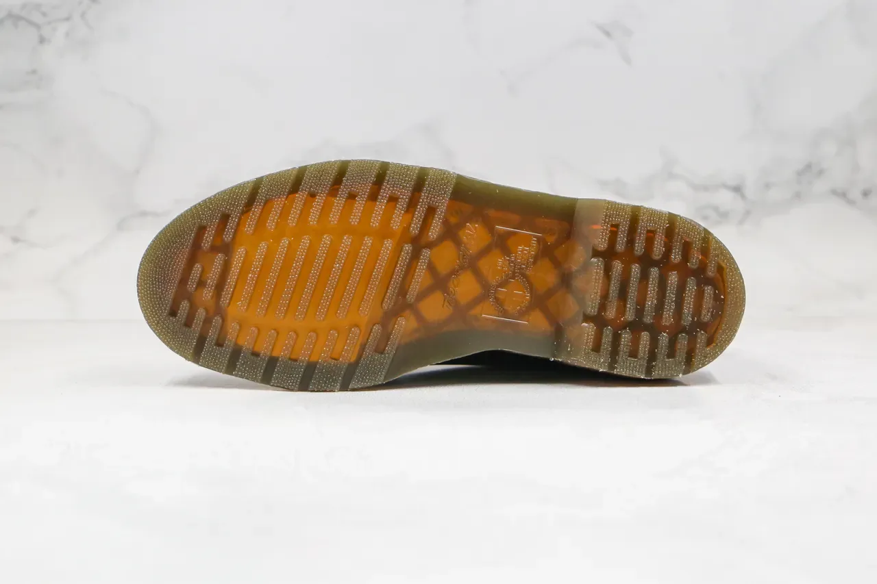 Dr. Martens Chelsea Boot Black Yellow Smooth Leather Welt Stitching Chelsea Boots 6