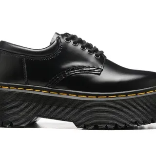 Dr. Martens Jadon Platform Black Leather Oxford Shoes