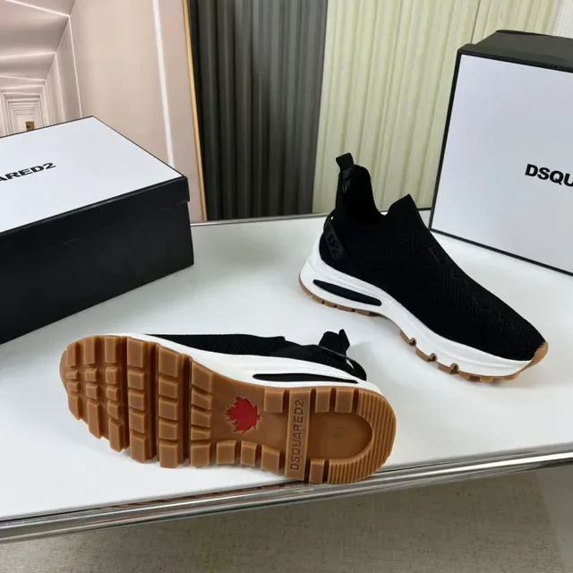 Dsquared2 ICON Black White Gum Lifestyle Sneakers 2