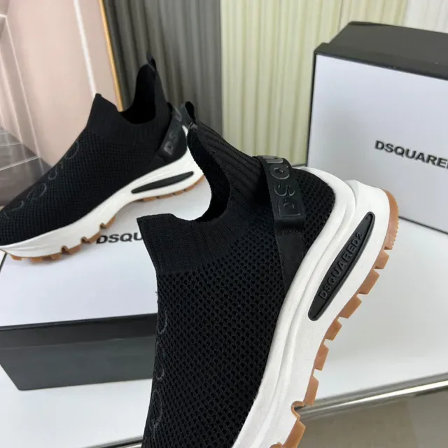 Dsquared2 ICON Black White Gum Lifestyle Sneakers 3