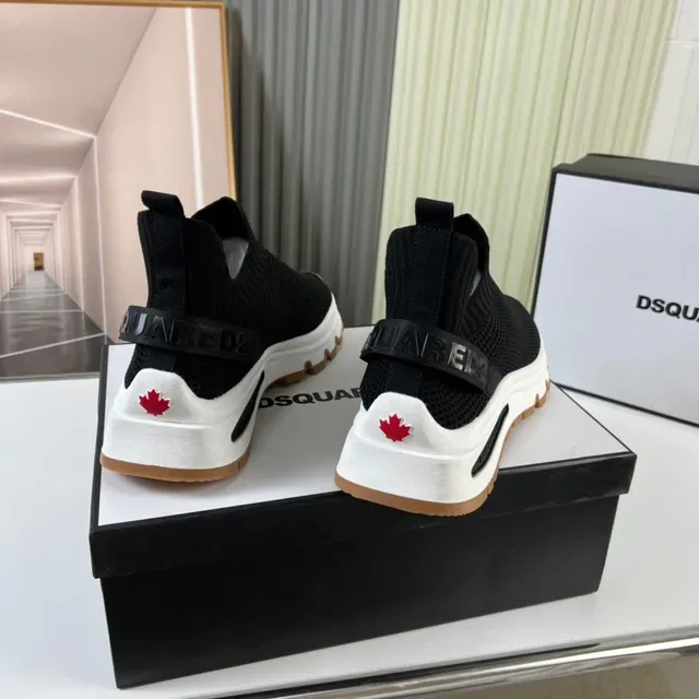 Dsquared2 ICON Black White Gum Lifestyle Sneakers 6