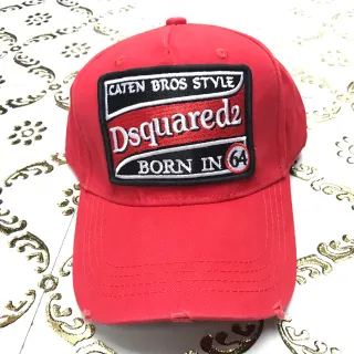 Dsquared2 ICON Caten Bros Style Red Baseball Cap