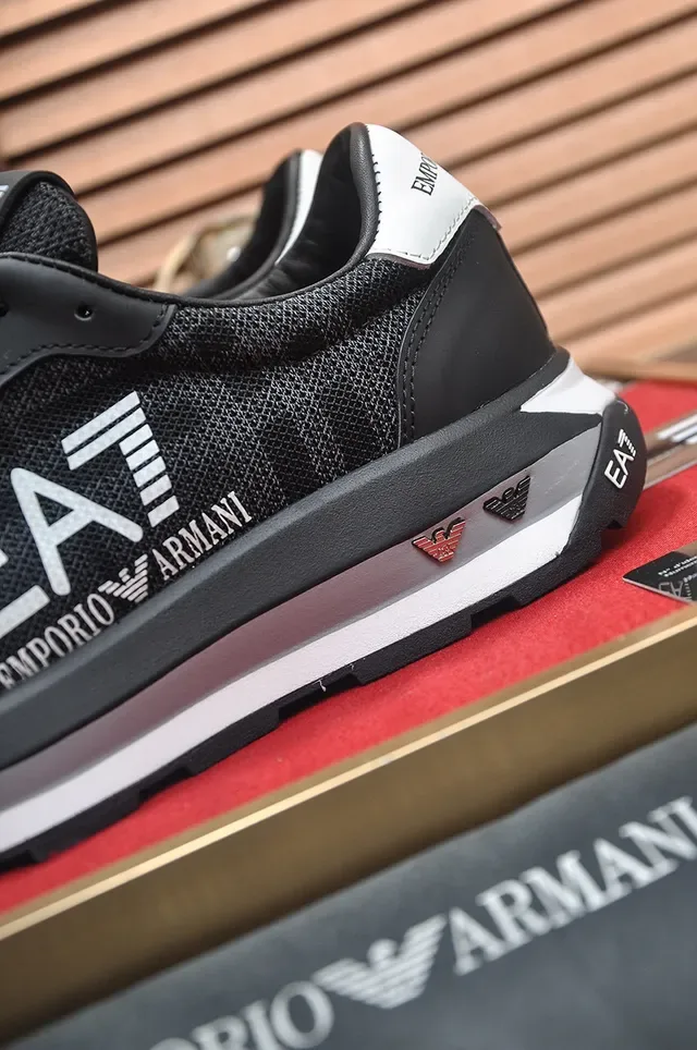 Emporio Armani EA7 Black and White Lifestyle Sneakers 2
