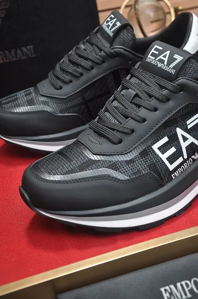 Emporio Armani EA7 Black and White Lifestyle Sneakers 3