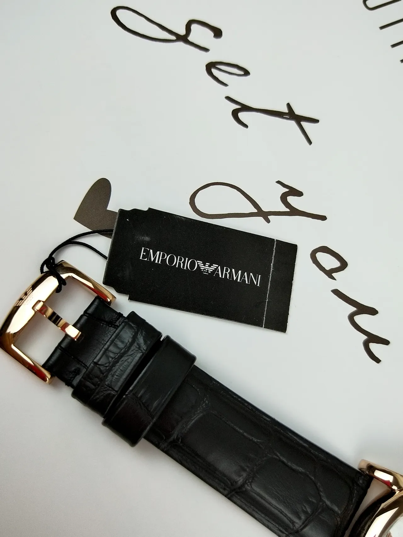 Emporio Armani Relógio Mecânico Esqueleto Tono Dourado-Rosa 6