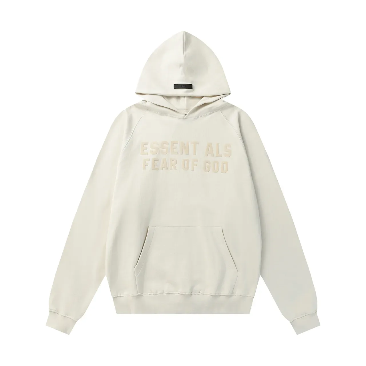 Fear of God Essentials Black Oversized Fit Tonal Embossed Logo Hoodie 12