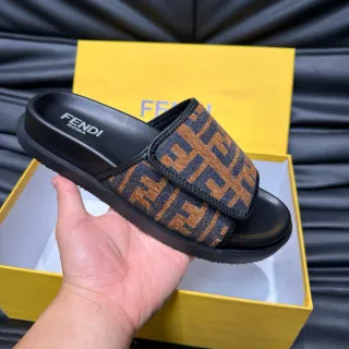Fendi FF Monogram Slide Slipper