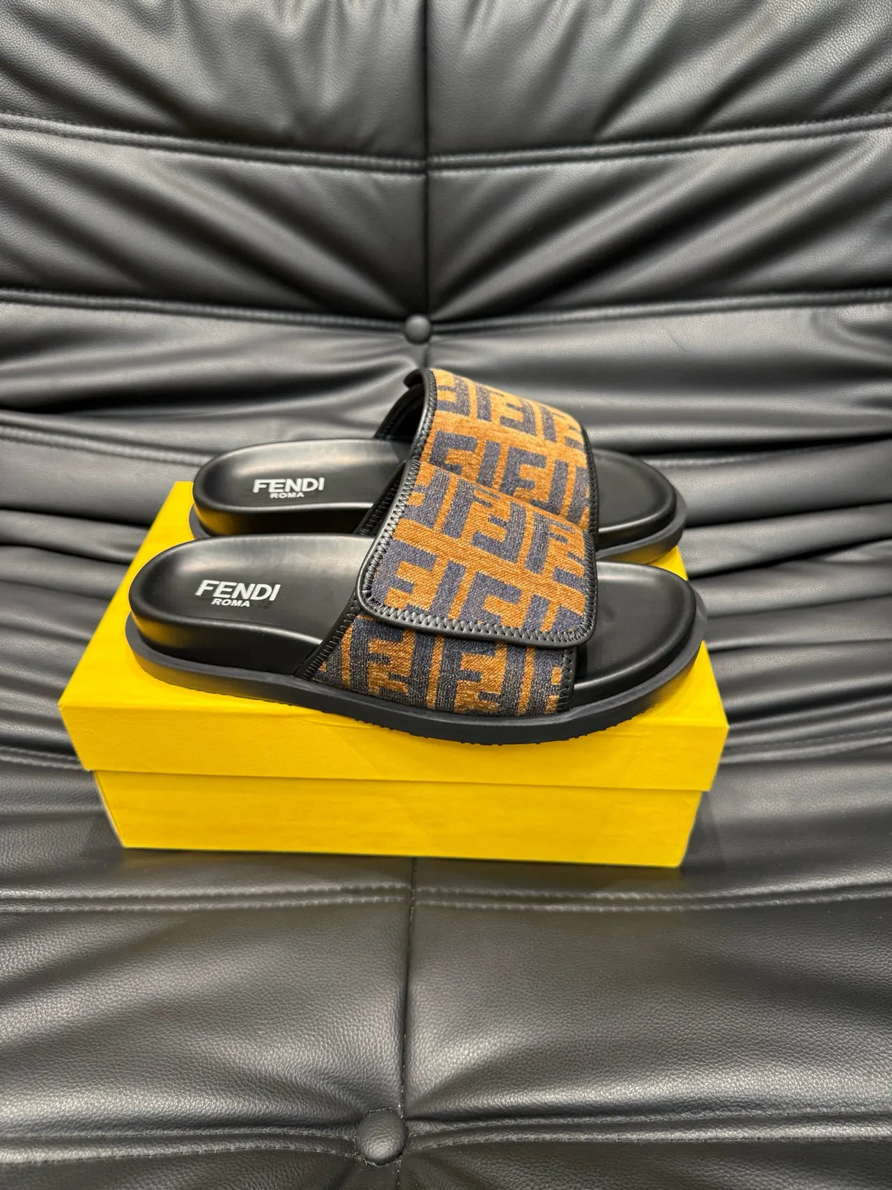 Fendi FF Monogram Slide Slipper 4