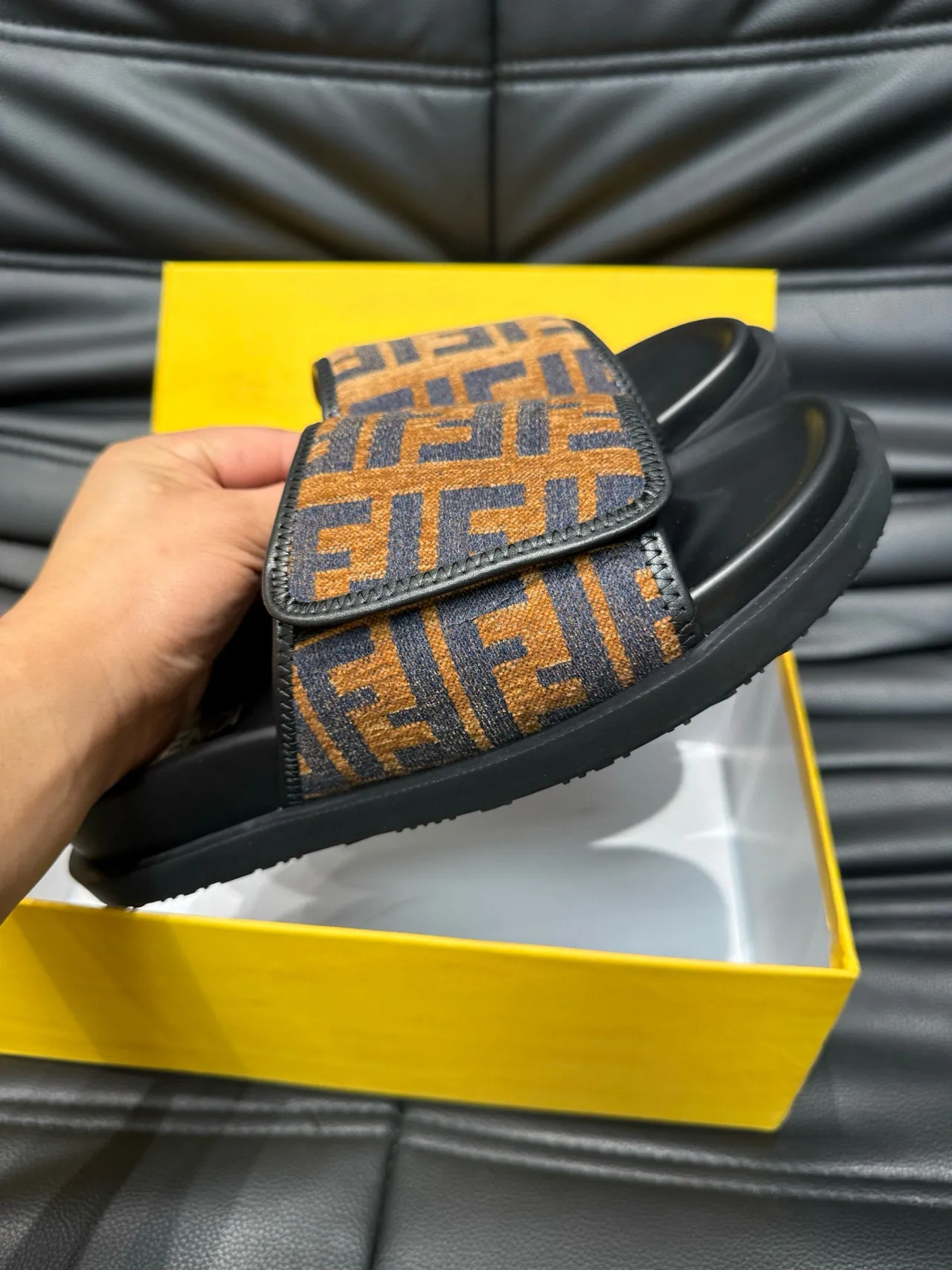 Fendi FF Monogram Slide Slipper 6