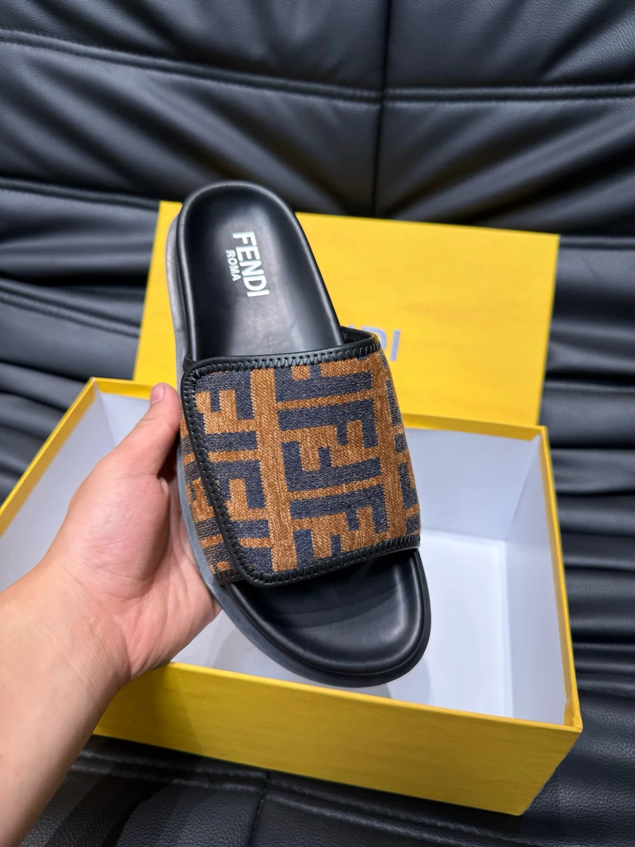 Fendi FF Monogram Slide Slipper 7