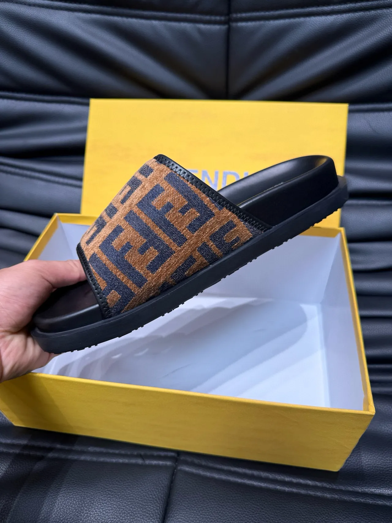 Fendi FF Monogram Slide Slipper 8