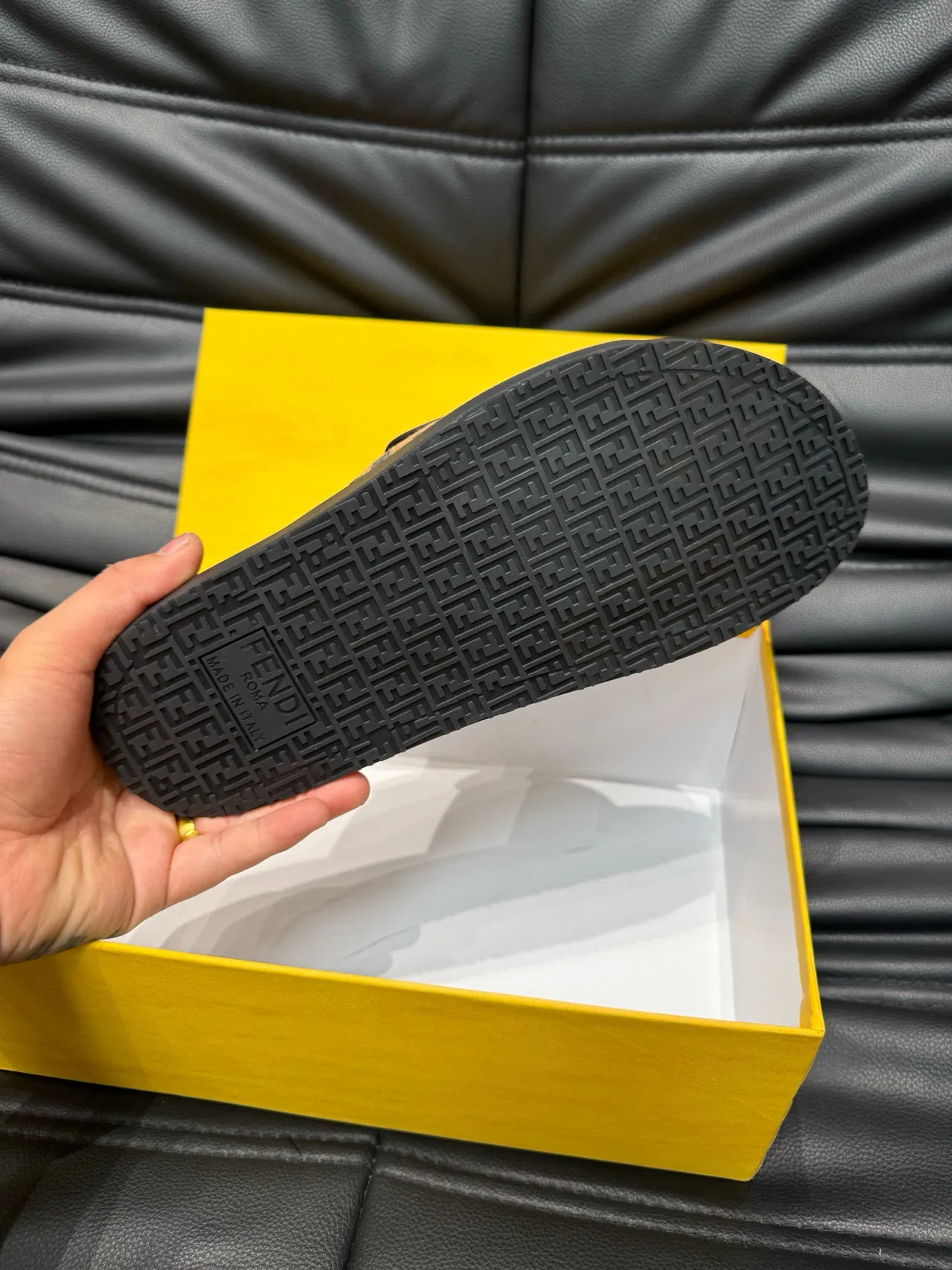Fendi FF Monogram Slide Slipper 9