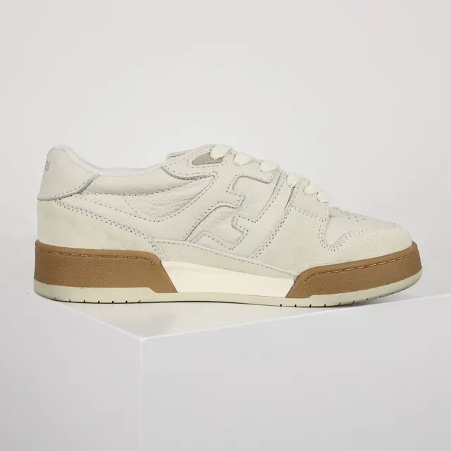 Fendi First Off-White and Tan Lifestyle Sneakers 9