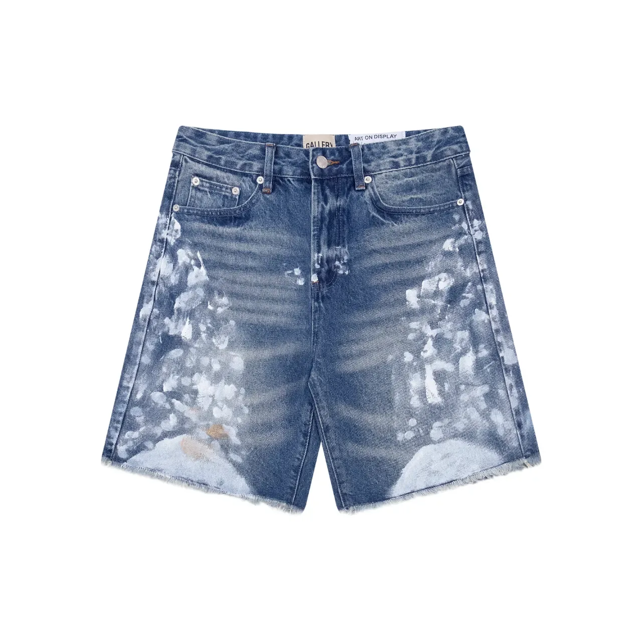 Gallery Dept Bleached Splatter Distressed Denim Shorts 2