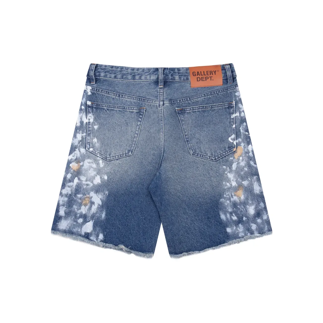 Gallery Dept Bleached Splatter Distressed Denim Shorts 3