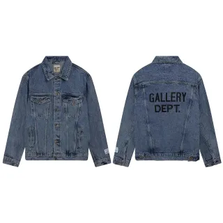 Gallery Dept Classic Medium-Wash Distressed Denim Jacket
