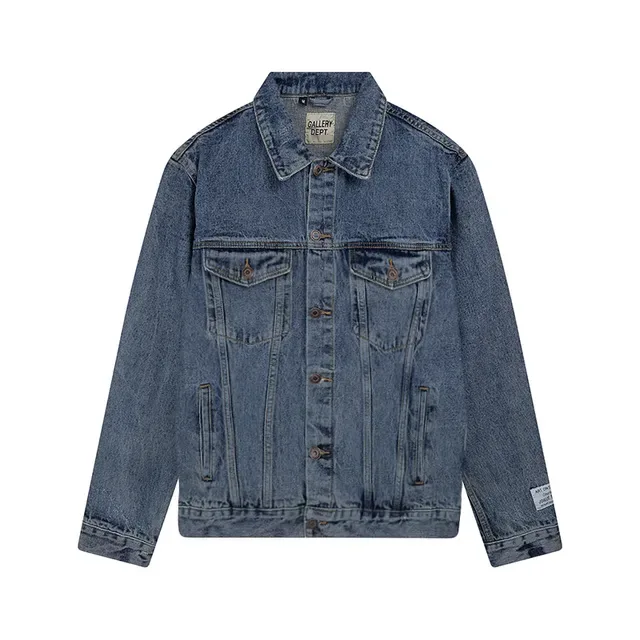 Gallery Dept Classic Medium-Wash Distressed Denim Jacket 2