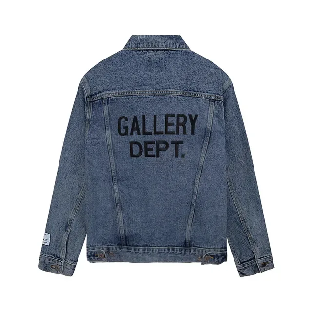 Gallery Dept Classic Medium-Wash Distressed Denim Jacket 3