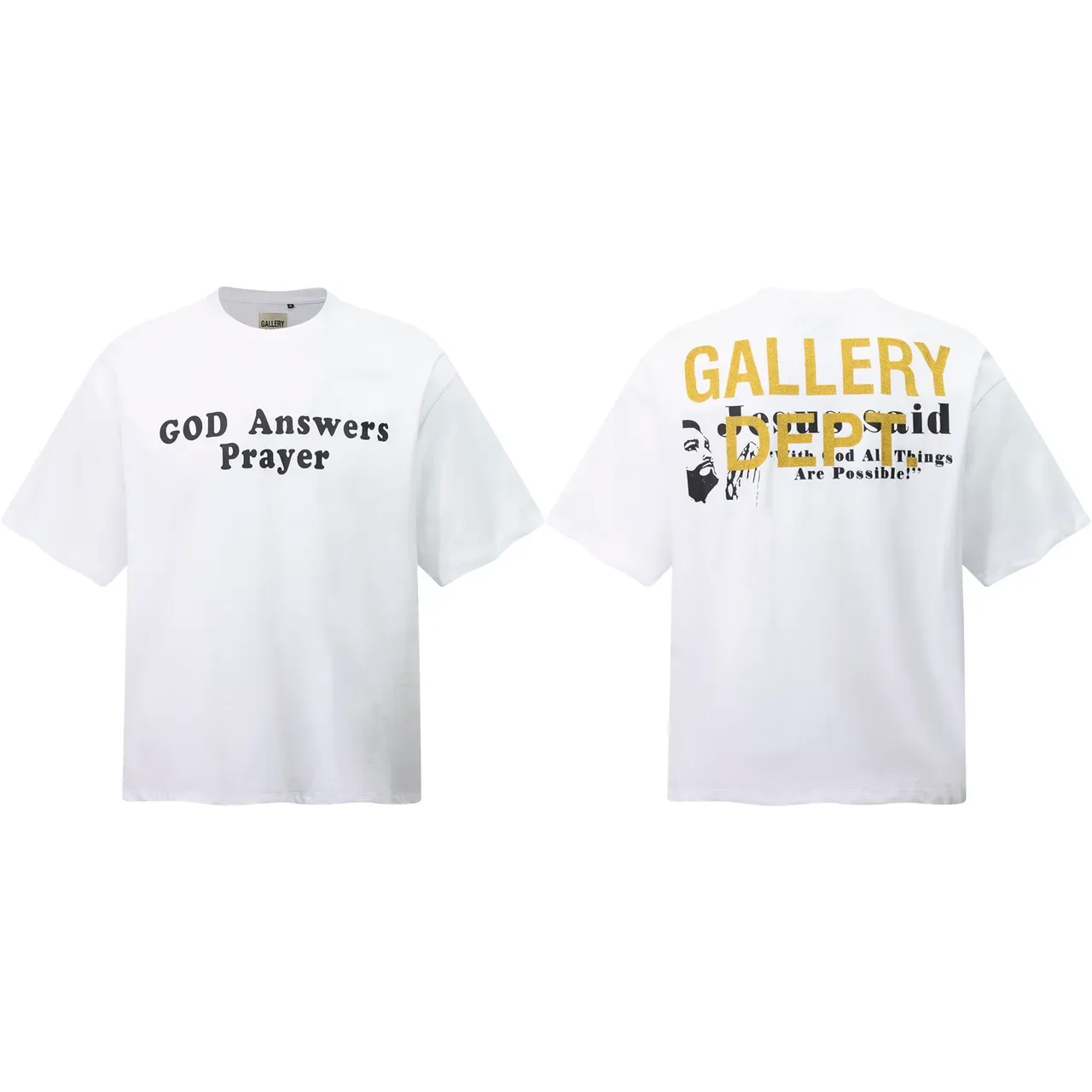 Gallery Dept GOD Answers Prayer Oversized Graphic T-Shirt 4