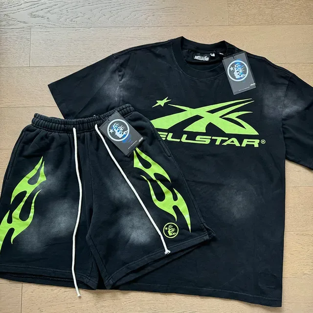 ALLSTAR Black Green Relaxed-Fit Graphic-Print T-Shirt 5
