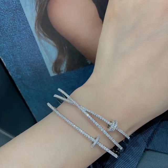 apm Monaco Pavé Crystal Stacked Bangle Bracelets 2
