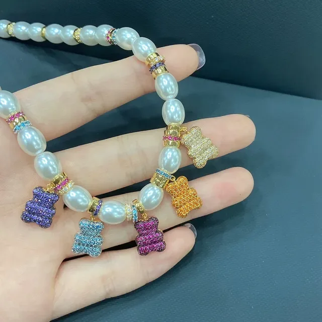 apm MONACO White Multicolor Pearl-Beaded Gold-Tone Spacer Beads Necklace 6
