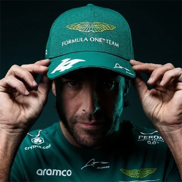 Aston Martin Formula One Team Green Embroidered Baseball Cap 12