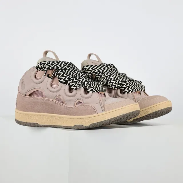 Beige Black High-Top Layered Strap Closure Sneakers 3