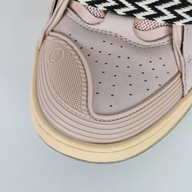 Beige Black High-Top Layered Strap Closure Sneakers 5