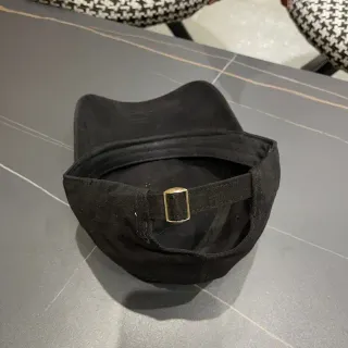 Black Adjustable Strap Baseball Cap