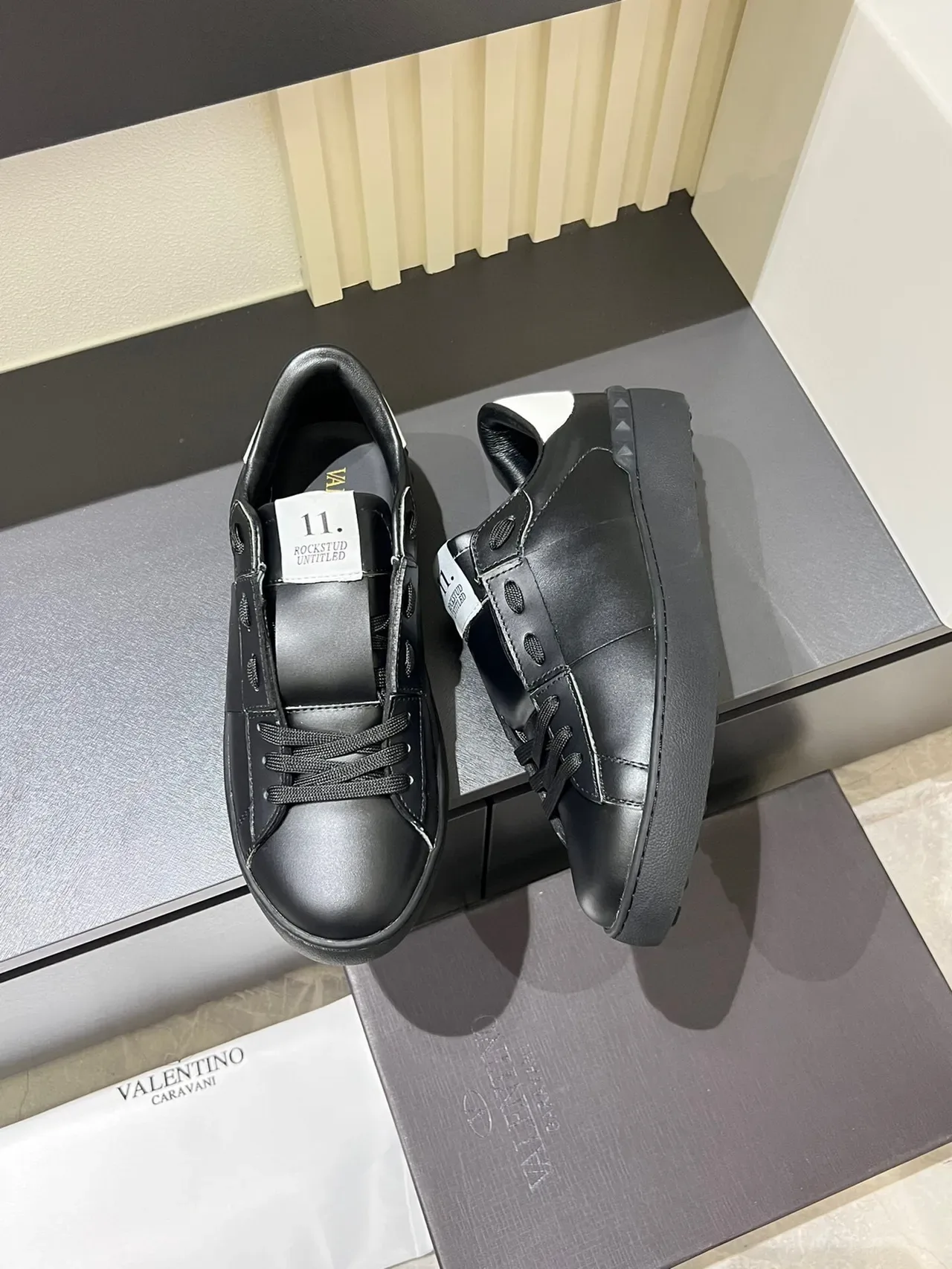 Black and White Platform Lifestyle Sneaker 5