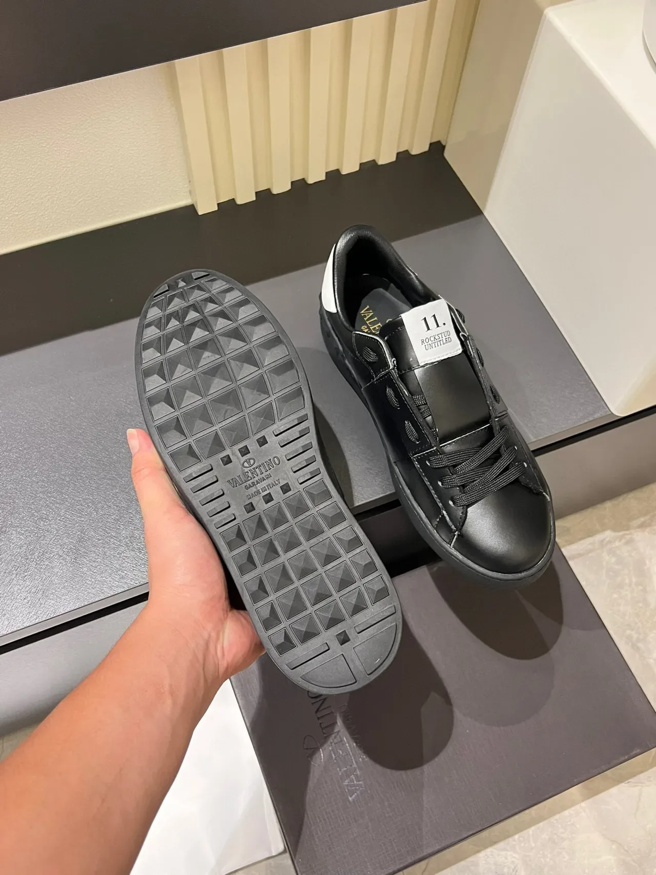 Black and White Platform Lifestyle Sneaker 7