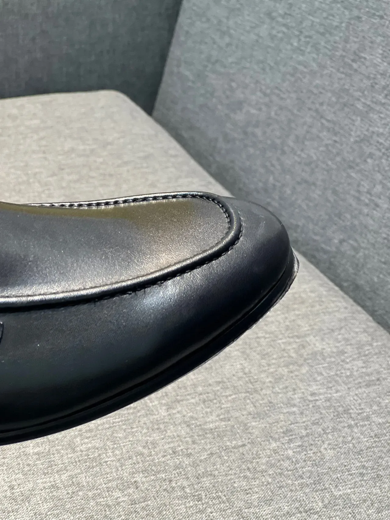 Black Brown Leather Metal Horsebit Ornament Loafer 3