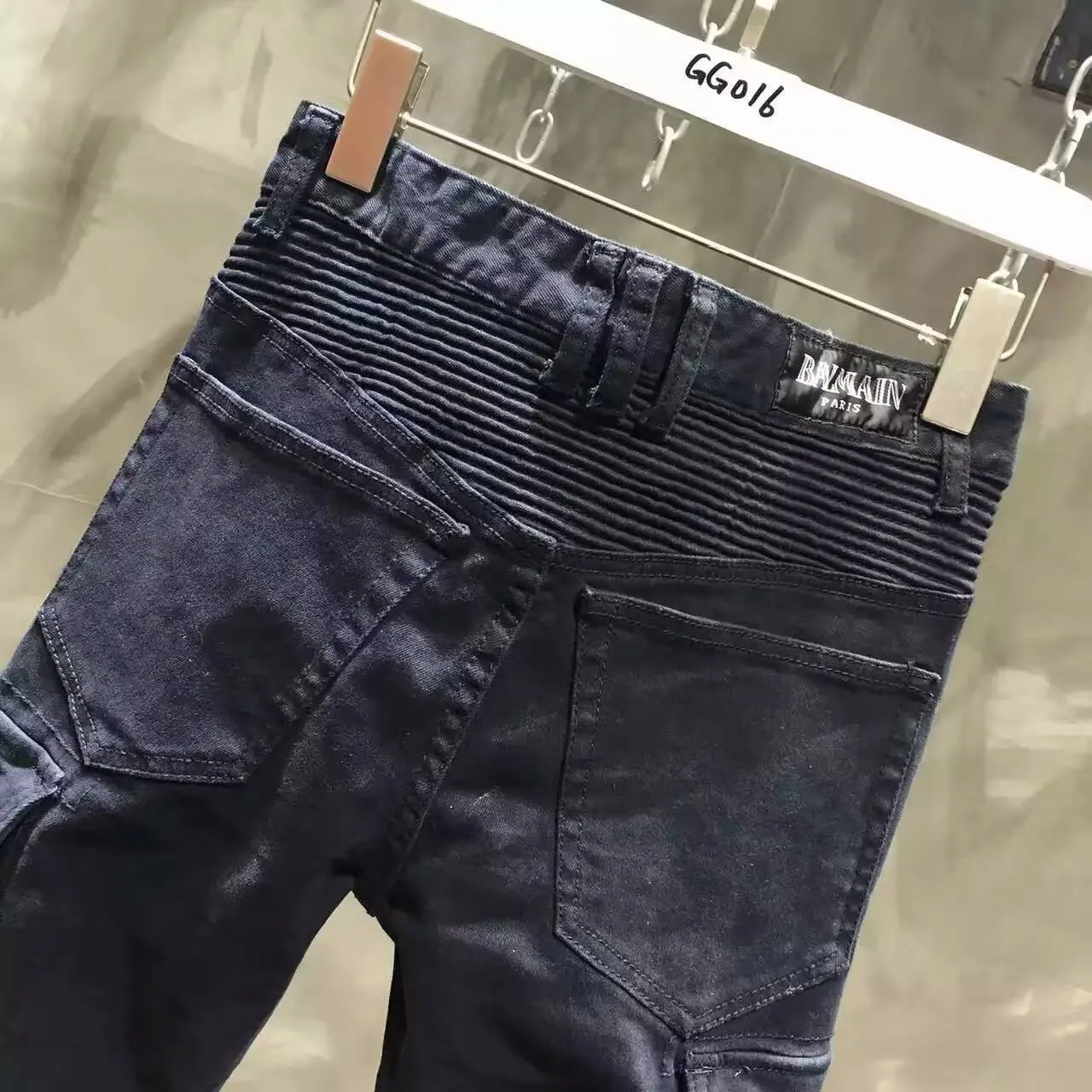 Black Cargo Zipper Detail Slim Fit Jeans 8
