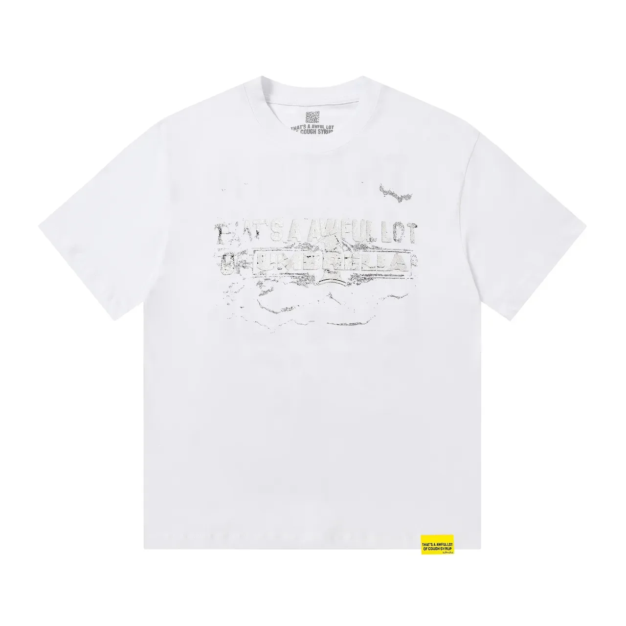 Black Distressed Graphic Print Crew-Neck Short-Sleeve T-Shirt 5