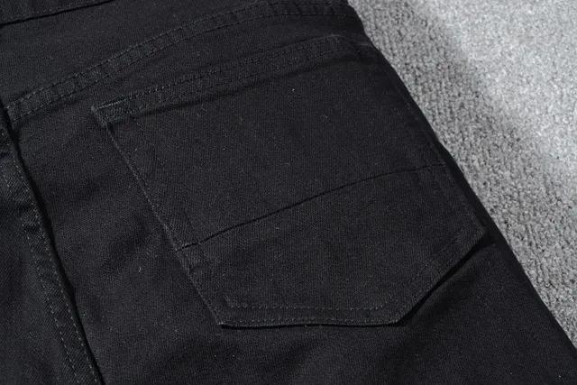 Jeans Noir Distressed Slim-Fit Ripped 4