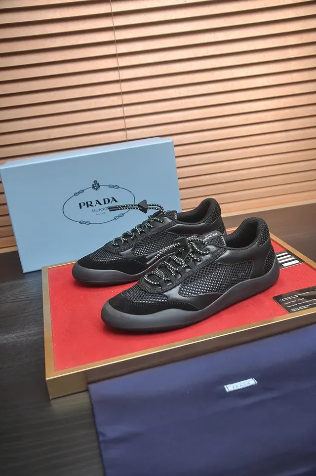 Black Mesh and Synthetic Lace-Up Lifestyle Sneaker 4