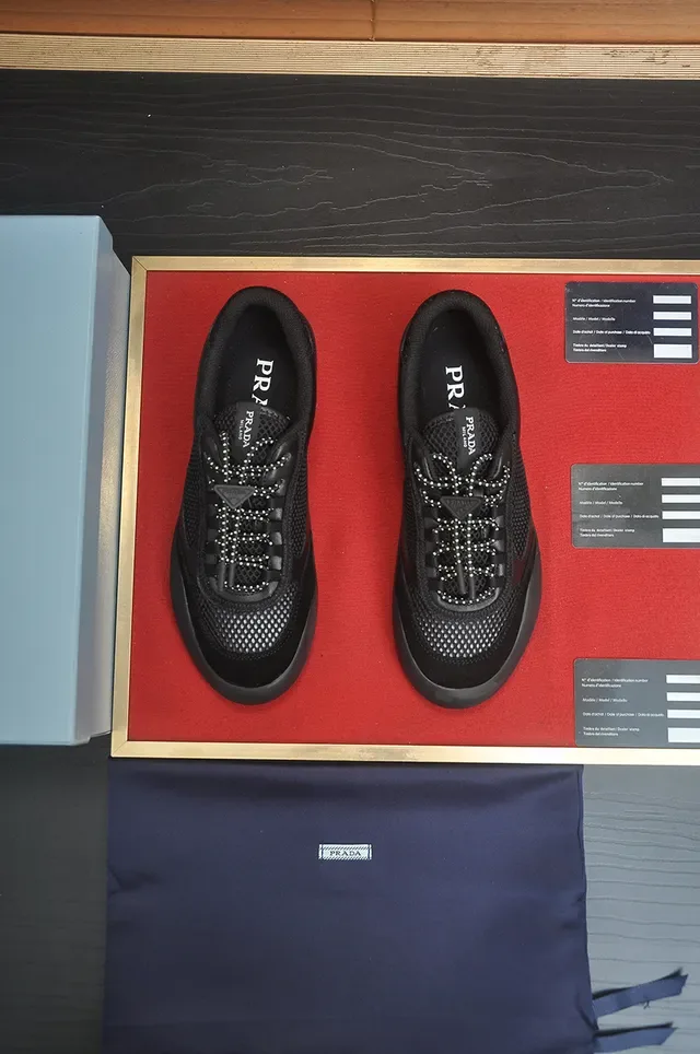 Black Mesh and Synthetic Lace-Up Lifestyle Sneaker 5