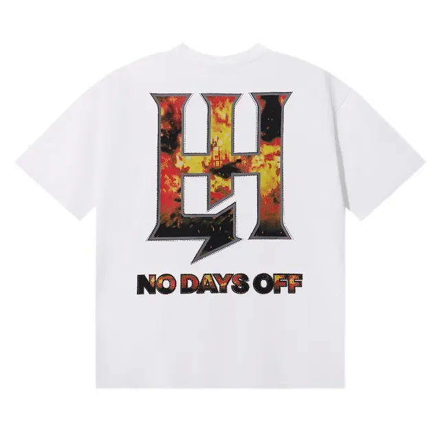 Black Multicolor Graphic-Print Oversized Fit T-Shirt 6