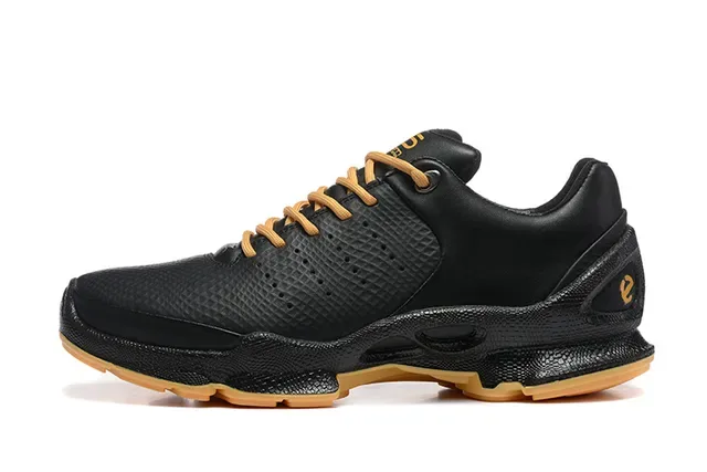 Black Orange Textured Synthetic Upper Perforated Side Panels Sneakers 2