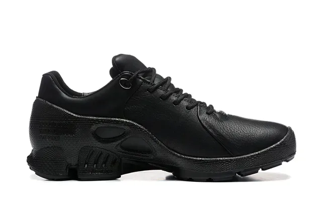 Black Orange Textured Synthetic Upper Perforated Side Panels Sneakers 15