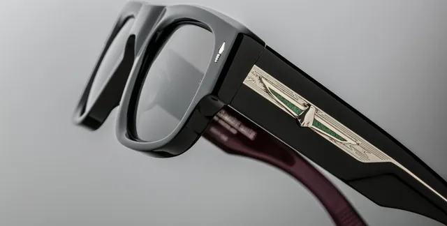 Black Oversized Rectangular Frame Thick Acetate Temples Sunglasses 4