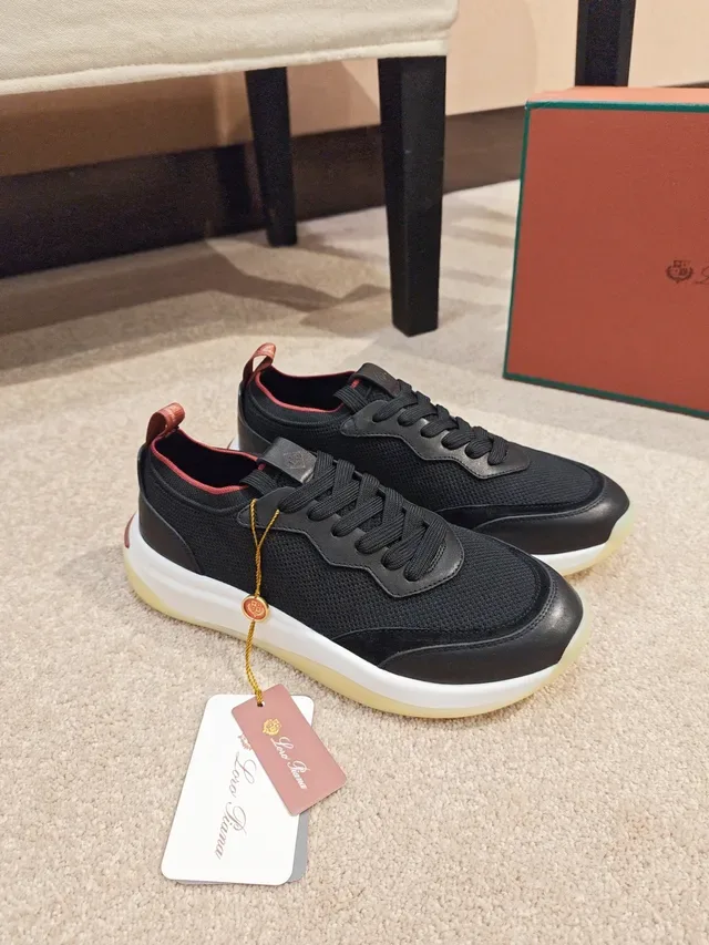 Black Red Mesh And Synthetic Upper Layered White/yellow Midsole Sneakers 5