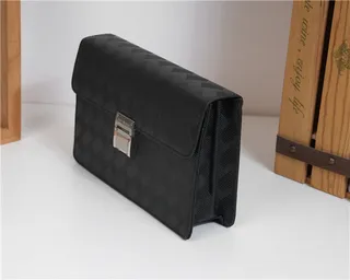 Black Silver Woven Texture Flap Closure Envelope Clutch 5