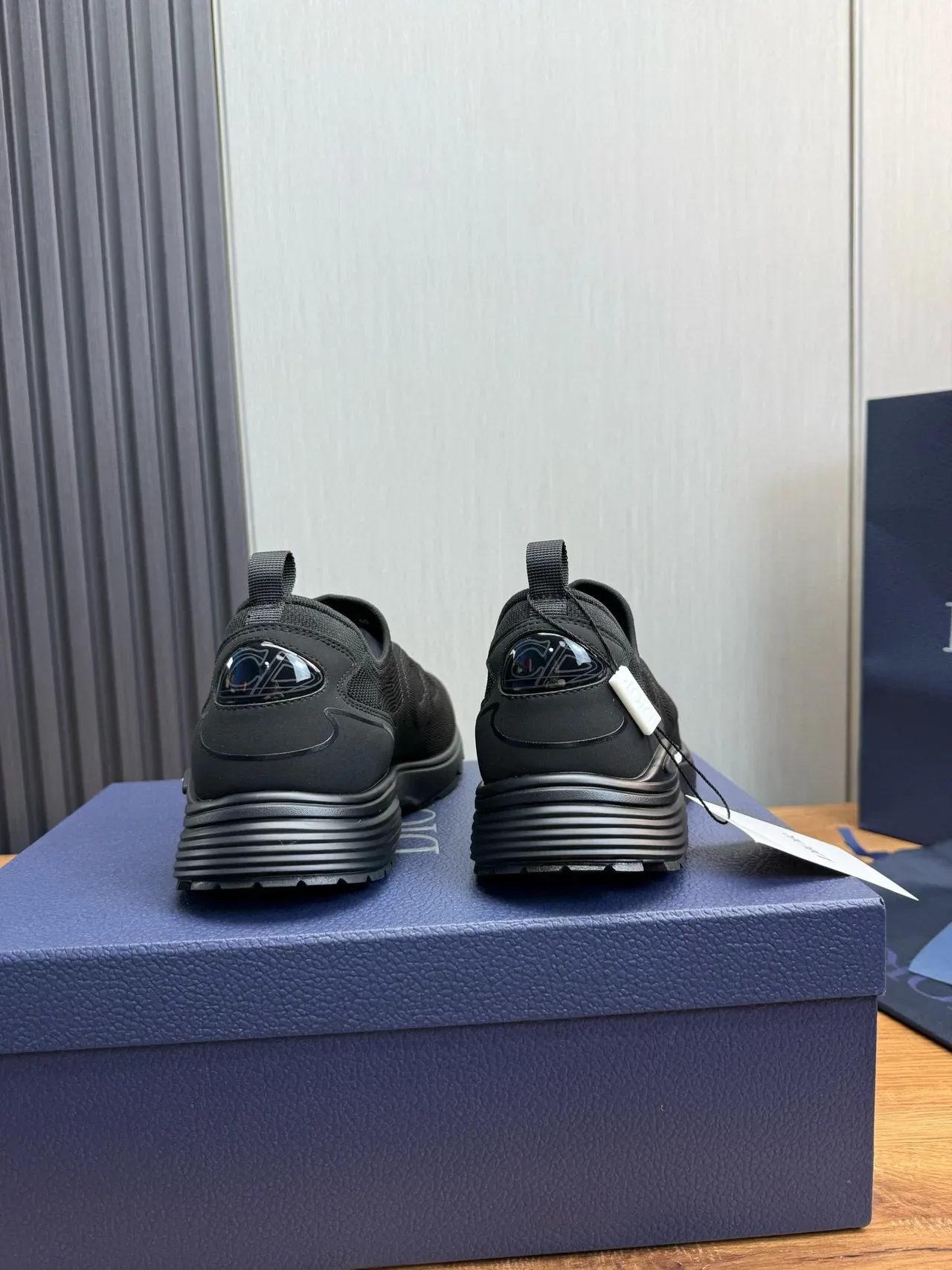 Black Slip-On Knit Lifestyle Sneaker 4