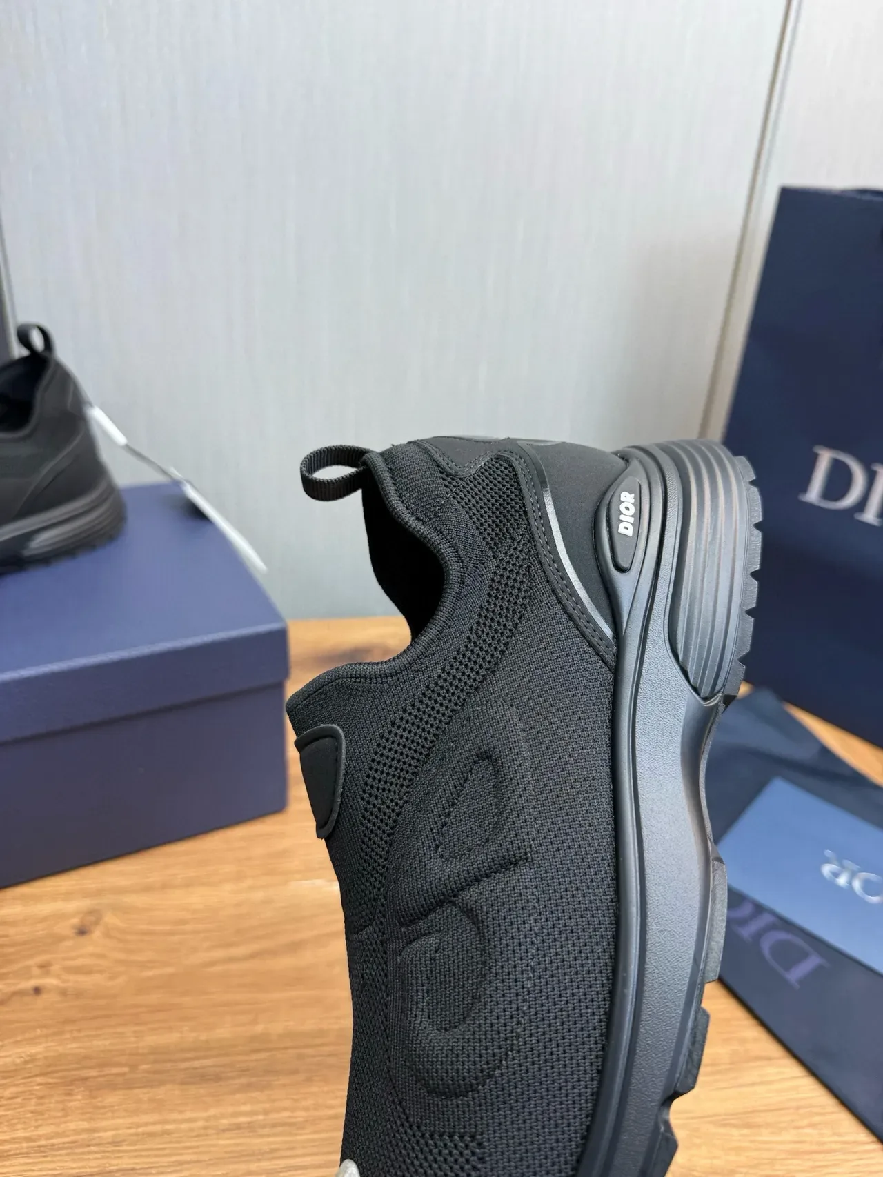 Black Slip-On Knit Lifestyle Sneaker 7